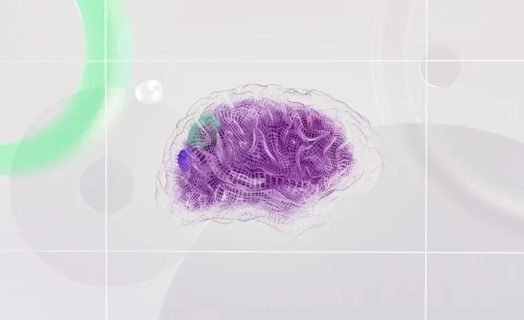 Colourful abstract digital artwork created with an AI image generator
