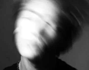 Abstract blurred portrait representing a digitally manipulated deepfake image