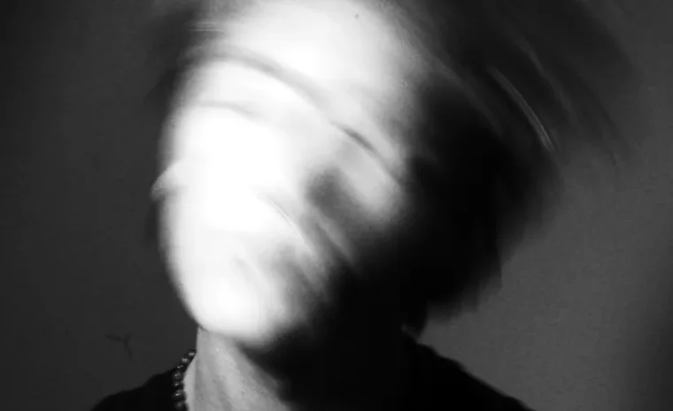 Abstract blurred portrait representing a digitally manipulated deepfake image